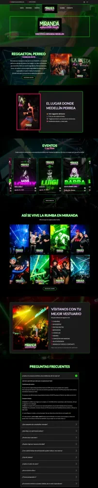 Discotecamiranda sitio web desarrollado por agencia Yotta
